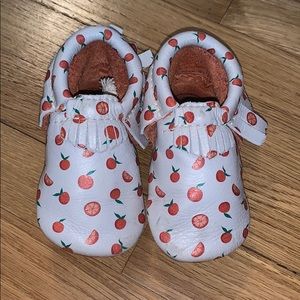 Freshly Picked Clementine Soft Soles sz 5